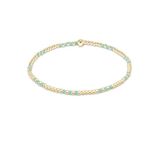 Enewton Hope Joy Pattern 2mm Bead  Bracelet - Mint