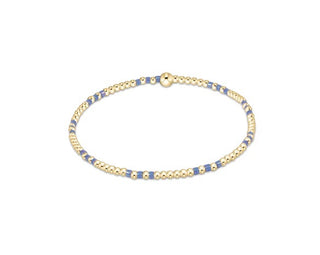 Enewton Hope Joy Pattern 2mm Bead Bracelet - Bright Blue