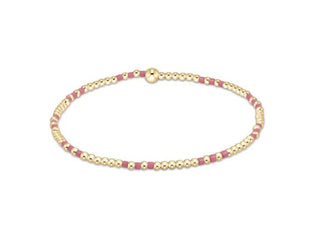 Enewton Hope Joy Pattern 2mm Bead Bracelet - Bright Pink