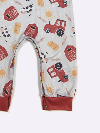 Rural Red Boy Romper