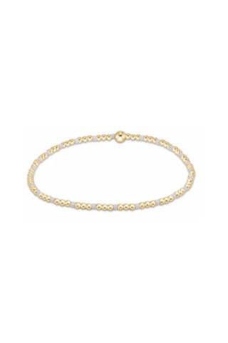 Enewton Hope Sincerity Pattern 2mm Bead  Bracelet - White