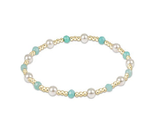 Enewton Sincerity Pattern 4mm Pearl Bead Bracelet - Amazonite