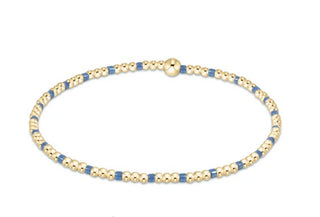 Enewton Hope Sincerity Pattern 2mm Bead  Bracelet - Bright Blue