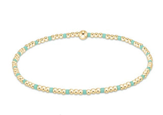 Enewton Hope Sincerity Pattern 2mm Bead  Bracelet - Mint