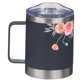 Mug SS Camp Navy Floral Best Mom Ever
