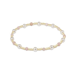 Enewton Pearl Sincerity Pattern 4mm Bead  Bracelet - Pink Opal