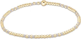 Enewton Hope Joy Pattern 2mm Bead  Bracelet - White