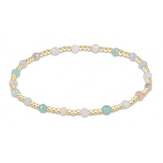 Enewton Gemstone Gold Sincerity Pattern 3mm Bead Bracelet - Hot Mess SS25