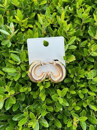 35mm Puffy Metal Hoop Earrings
