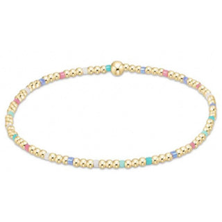 Egirl Hope Sincerity Pattern 2mm Bead Bracelet - Hot Mess SS25