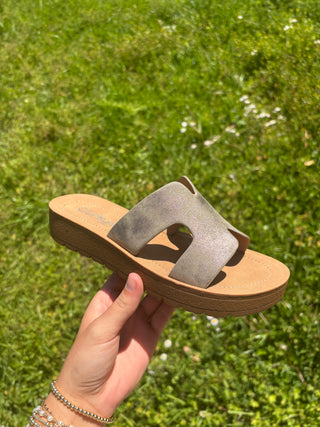 Corky’s Hold Please Sandals- Bronze