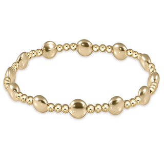 Enewton Honesty Gold Sincerity Pattern 6mm Bead Bracelet - Gold