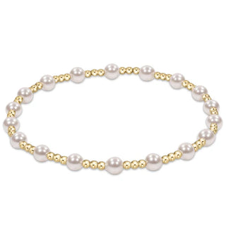 Enewton Classic Sincerity Pattern 4mm Bead Bracelet - pearl
