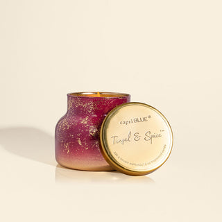 Capri Blue Tinsel & Spice Glimmer Petite Jar Candle 8 Oz.