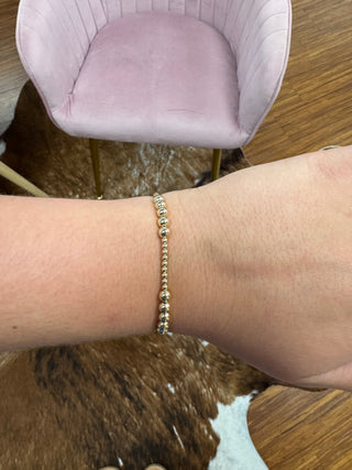 Enewton Classic Blissful Pattern 2.5 Bead Bracelet - 5mm Gold