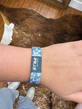 Tap To Pray™ Wristbands - River Rock Camo Moss & Slate