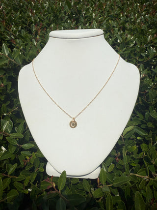 Enewton 16" Necklace Gold - Respect Small Gold Disc Initial