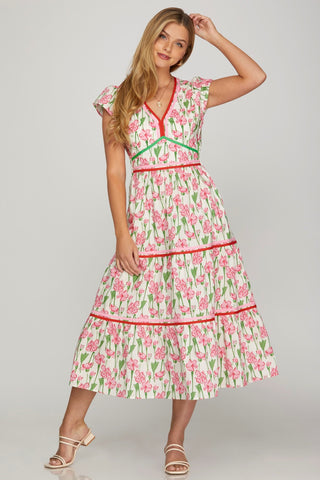 Pink Blossoms Dress