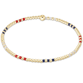 Enewton Hope Joy Pattern 2mm Bead Bracelet - Firecracker