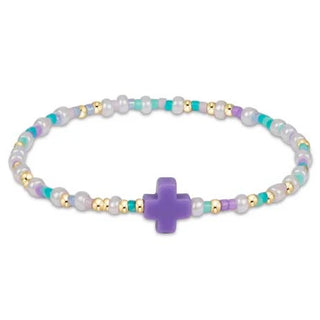 Egirl Hope Unwritten Signature Cross Bracelet - How Do You Lilac Me Now?