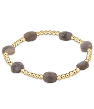 Enewton Admire Gold 3mm Bead Bracelet - Labradorite