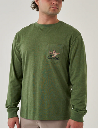 Burlebo Long Sleeve Ducks Flying In Tee