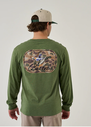 Burlebo Long Sleeve Ducks Flying In Tee