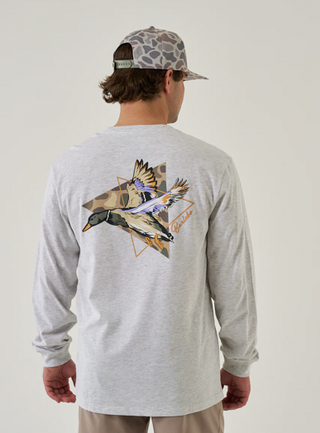 Burlebo Long Sleeve Pintail Triangle Duck Tee