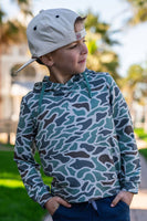 Burlebo Youth Performance Hoodie - Retro Duck Camo