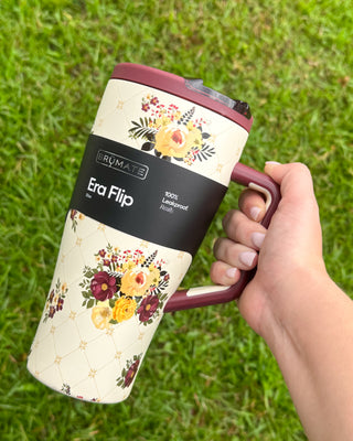 Brumate Era Flip 30 Oz. Tumbler - Quilted Florals