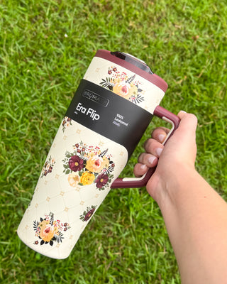Brumate Era Flip 40 Oz. Tumbler - Quilted Florals