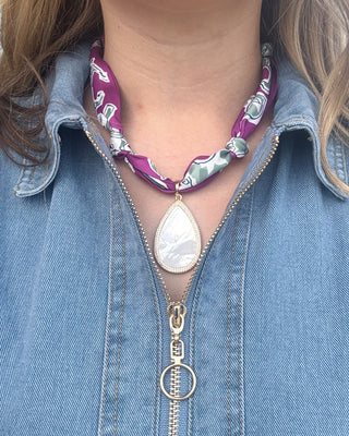 Scarf & Stone Necklace