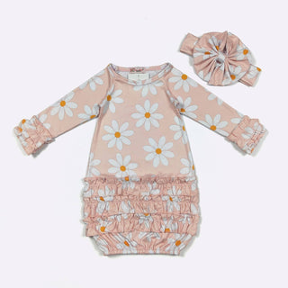 Soft Camomile Baby Gown