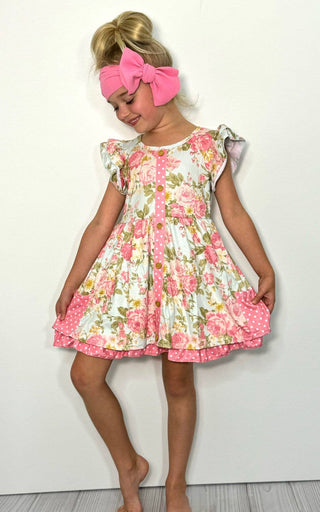 SS Antique Rose Girls Dress