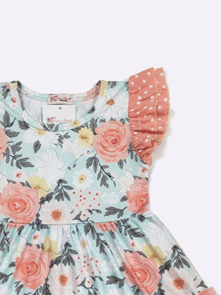 Seaside Blooms Girls Dress