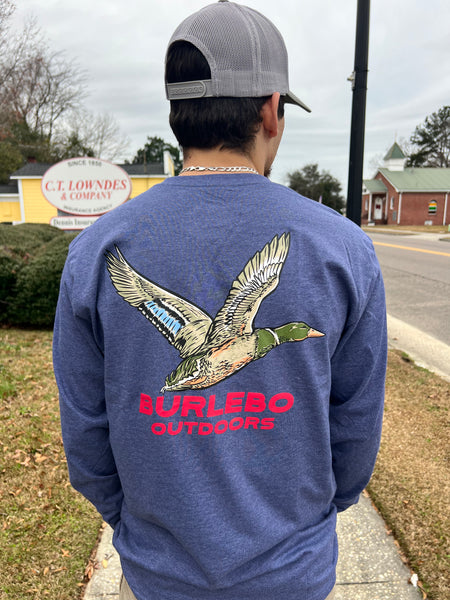 Burlebo Flying Mallard BURLEBO Outdoors Long Sleeve T-Shirt