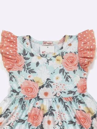 Seaside Blooms Girls Dress