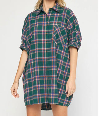 Plaid For You Dress