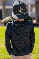 Burlebo Youth Performance Hoodie - Black Camo