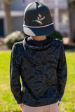 Burlebo Youth Performance Hoodie - Black Camo