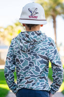 Burlebo Youth Performance Hoodie - Retro Duck Camo