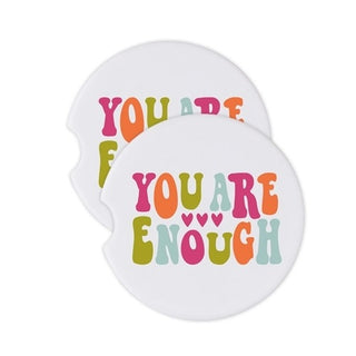 You Are Enough Car Coasters