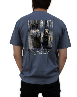 Southern Strut Marsh Dog With Ducks – Timber Stand Tee