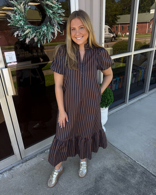 Autumn Avenue Striped Dress