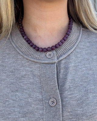 Afterglow Necklace - Plum