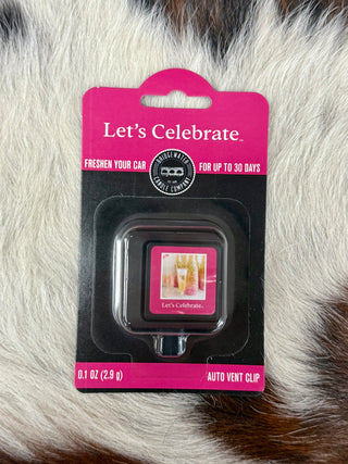 Let's Celebrate Auto Vent Clip