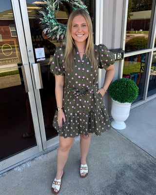 The Olive Pop Dress