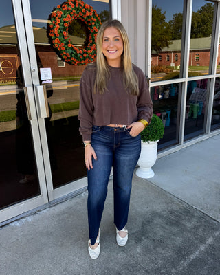 Cocoa Cloud Cropped Sweatshirt