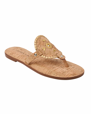 Jack Rogers Collins Sandal - Cork & Metallic Nappa
