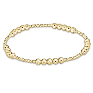 Enewton Classic Blissful Pattern 2mm Bead Bracelet - 4mm Gold